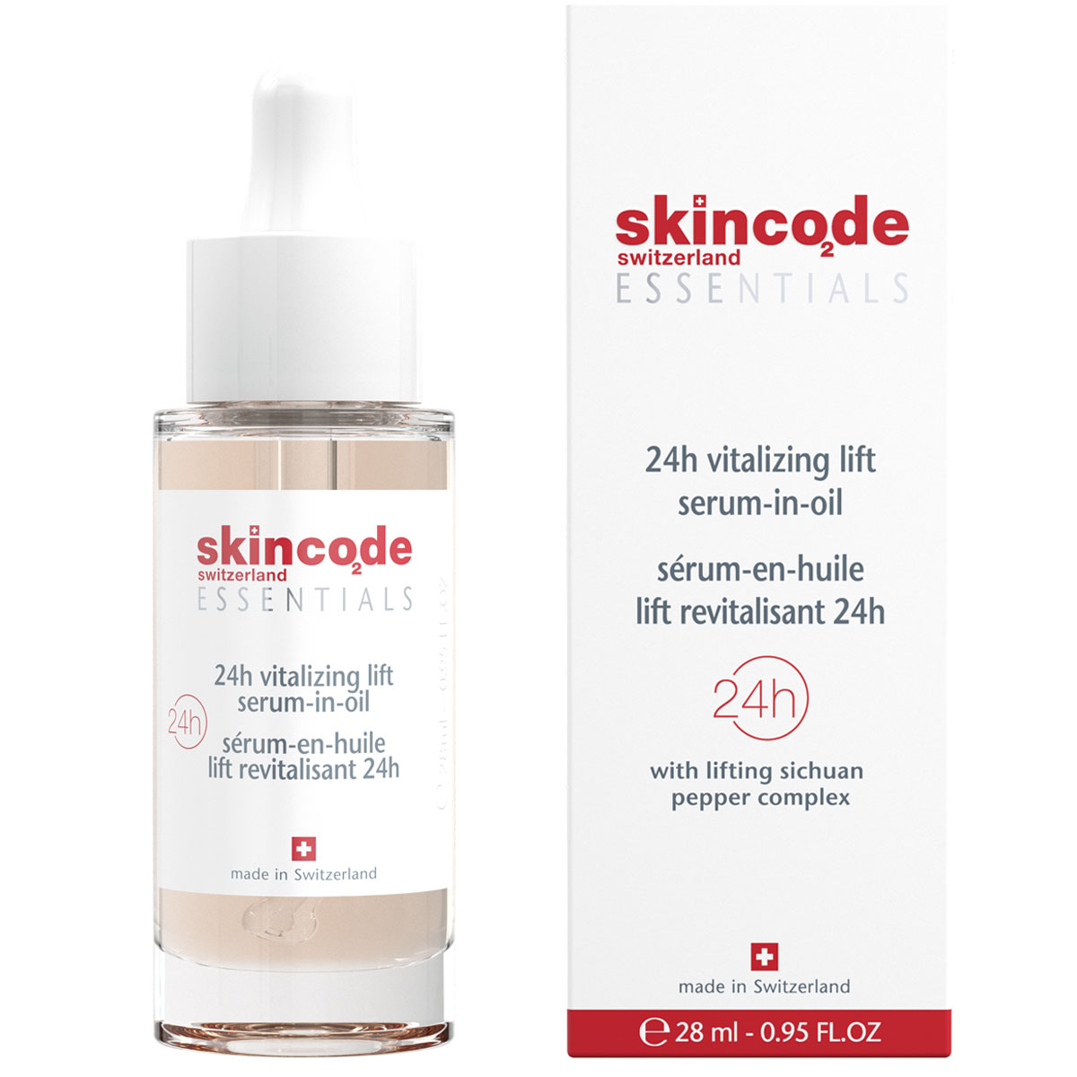 Скинкод Ревитализирующая подтягивающая сыворотка в масле, 28 мл (Skincode, Essentials 24h) фото 0