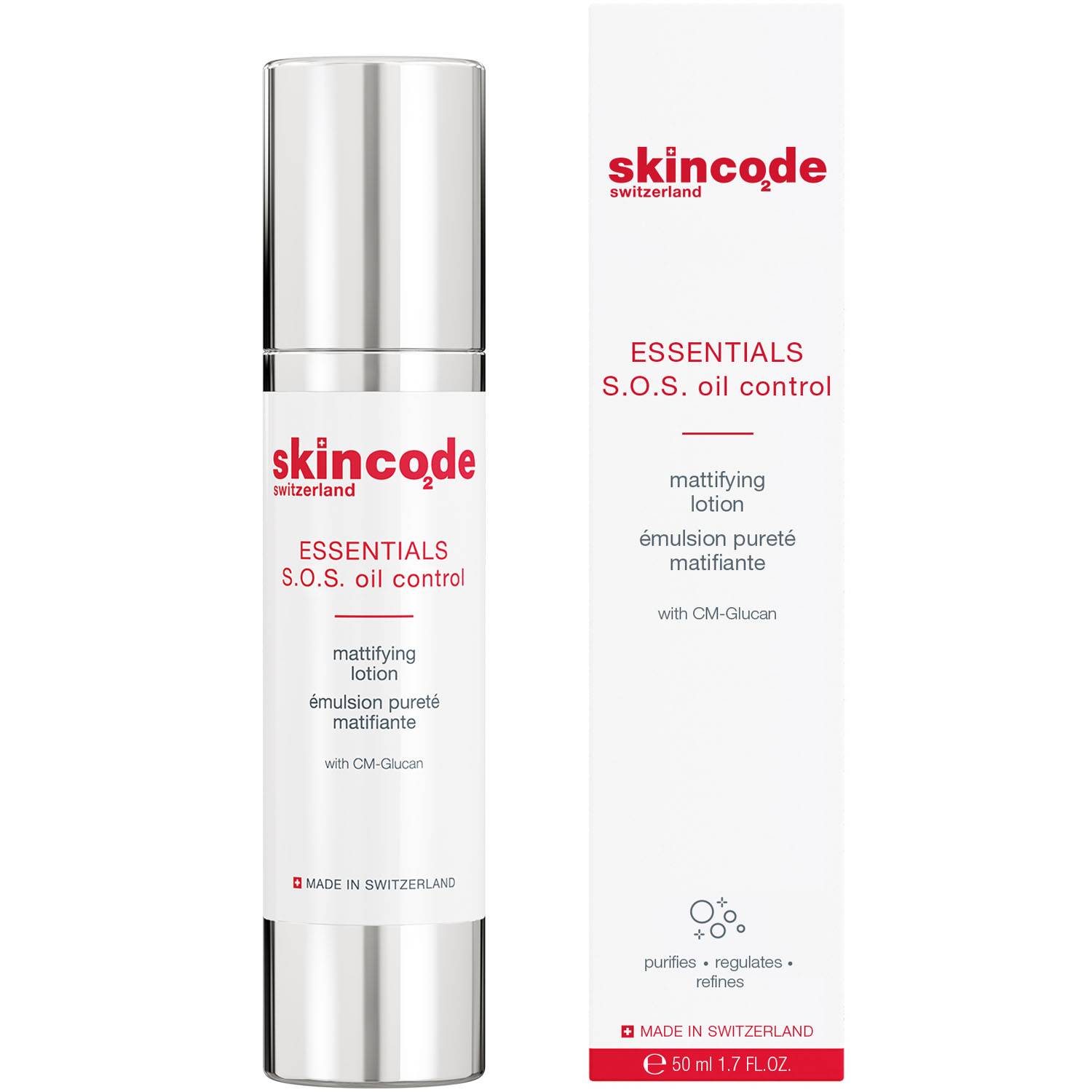 Skincode СОС Матирующий лосьон для жирной кожи, 50 мл (Skincode, Essentials S.0.S Oil Control) цена и фото