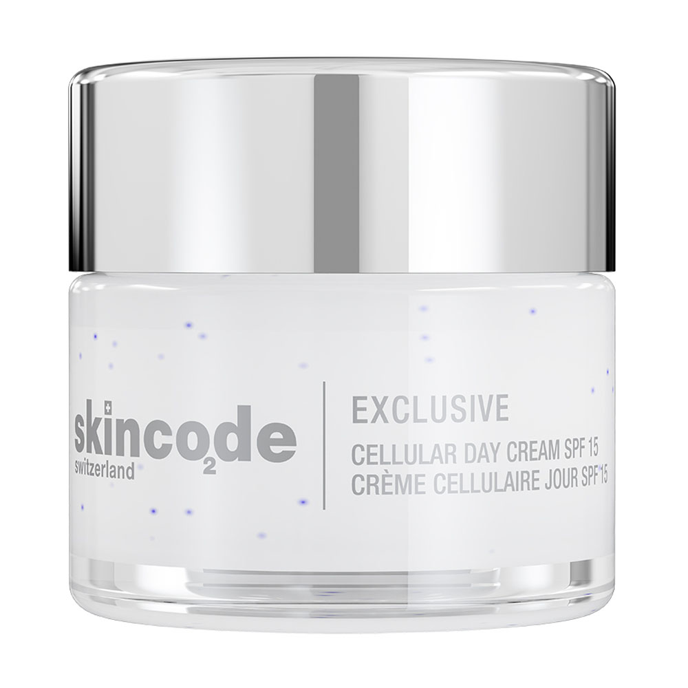 Skincode Клеточный омолаживающий дневной крем SPF 15, 50 мл (Skincode, Exclusive) крем осветляющий дневной spf 15 skincode 50 мл