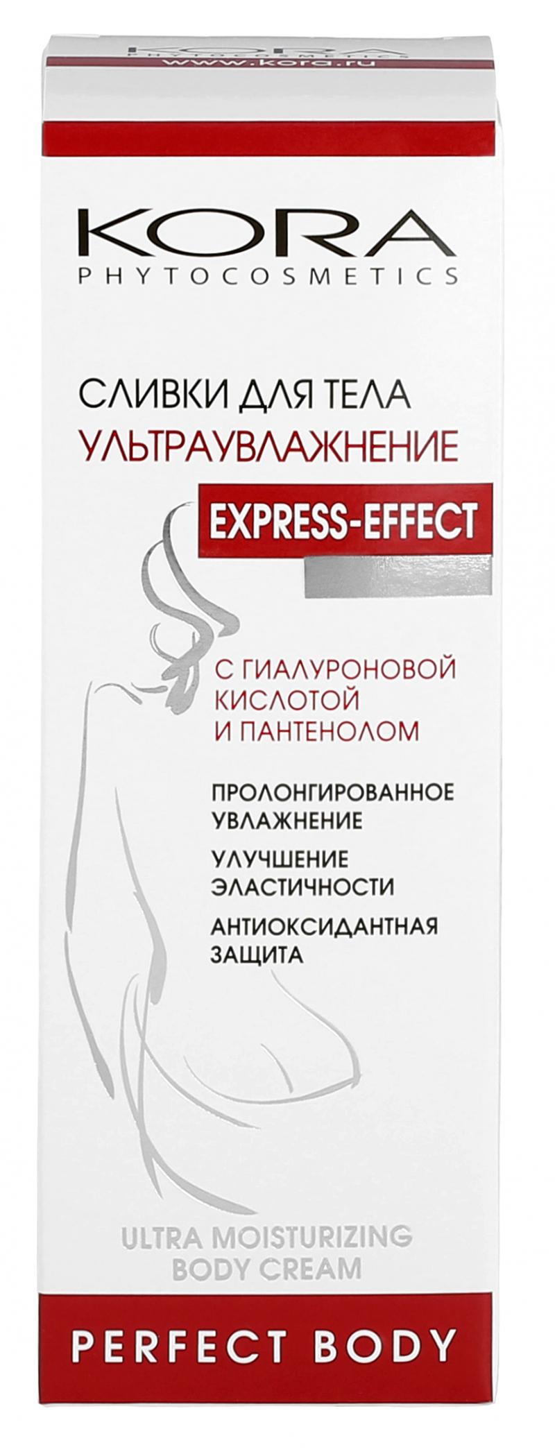 Сливки для тела ультраувлажняющие с гиалуроновой кислотой 150 мл (КОРА, Антицеллюлитный комплекс)