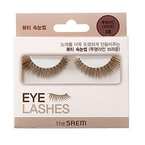 Зе Саем Накладные ресницы коричневые Eyelash Clear Line 3 (The Saem, Eyelash) фото 0
