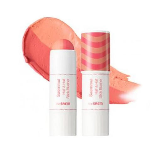 Стикрумяна двухцветные Saemmul Half Half Stick Blusher 02, 7 г (The Saem, Half and Half)