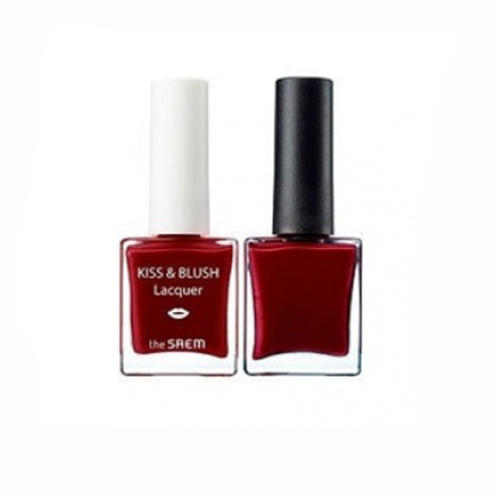 Зе Саем Набор лак для ногтей + блеск для губ и румяна Kiss&Blush Lacquer & Kissholic Nails RD02, 9,5 г+9,5 г (The Saem, Lip) фото 0