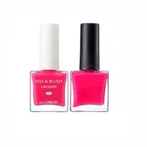 Зе Саем Набор лак для ногтей + блеск для губ и румяна Kiss&Blush Lacquer & Kissholic Nails PK03, 9,5 г+9,5 г (The Saem, Lip) фото 0