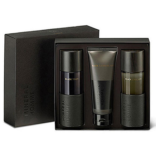 Зе Саем Набор мужской увлажняющий Mineral Homme Black Set, 130 мл*130 мл*100 мл (The Saem, Homme Black) фото 0