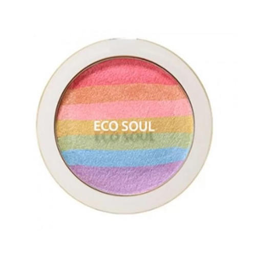 Румянахайлайтер компактные Eco Soul Prism Blusher, 8 г (The Saem, Saemmul)