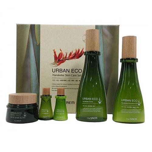 Зе Саем Набор уходовый с экстрактом новозеландского льна Urban Eco Harakeke Skin Care 3 Set (The Saem, Harakeke) фото 0