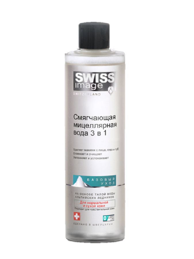 

Swiss image Вода 3 в 1 Смягчающая мицеллярная 400 мл (Swiss image, Базовый уход), Базовый уход