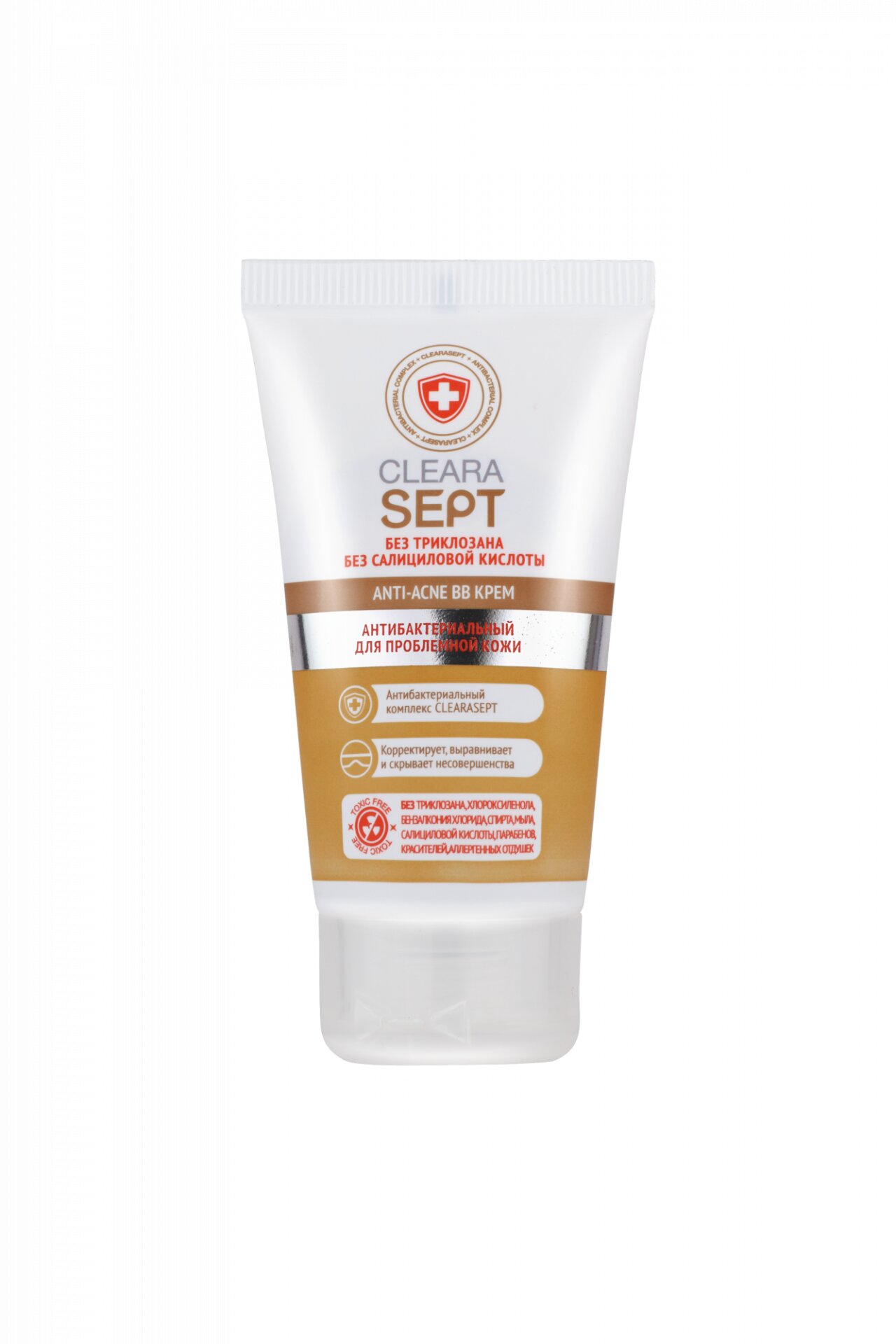 Клерасепт ClearaSept Anti-acne ВВ крем антибактериальный для проблемной кожи, 40мл (Clearasept, Для лица) фото 0