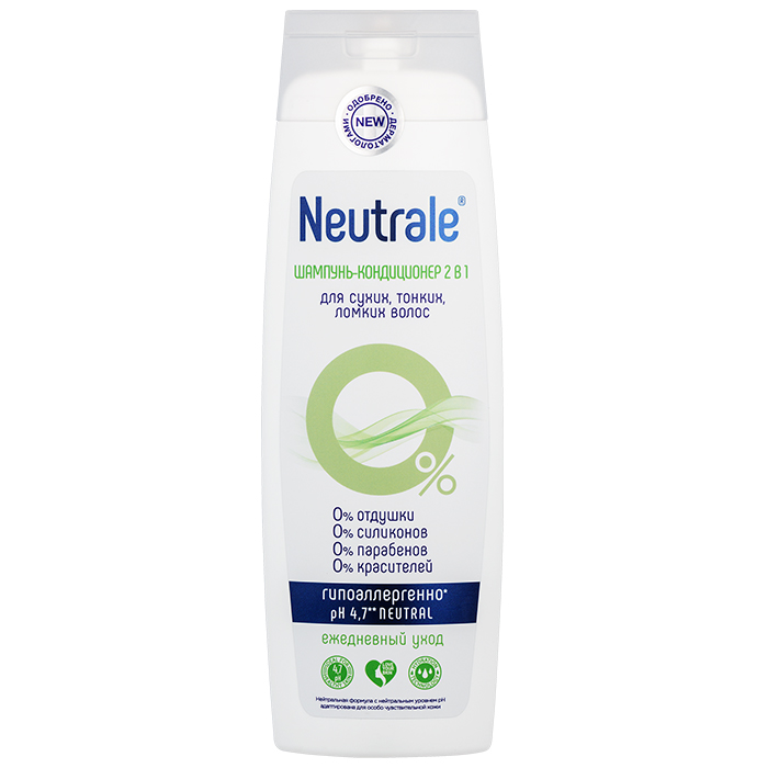 Купить Neutrale Шампунь-кондиционер 2в1 для сухих, тонких, ломких волос, 400 мл (Neutrale, Для тела и волос)
