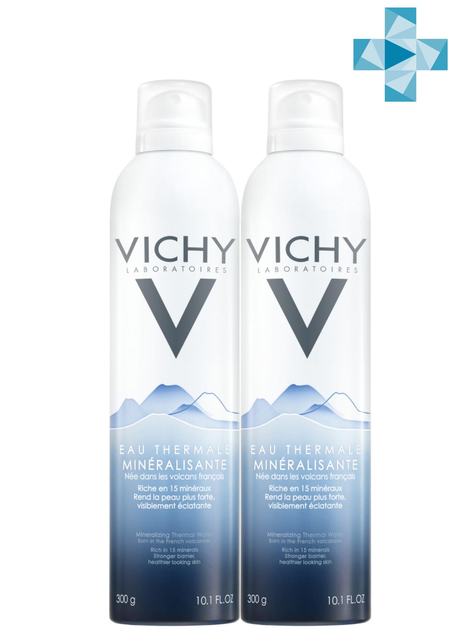 Vichy Комплект Вулканическая термальная вода, 2 х 300 мл (Vichy, Thermal Water Vichy) vichy термальная вода thermal water 50 мл