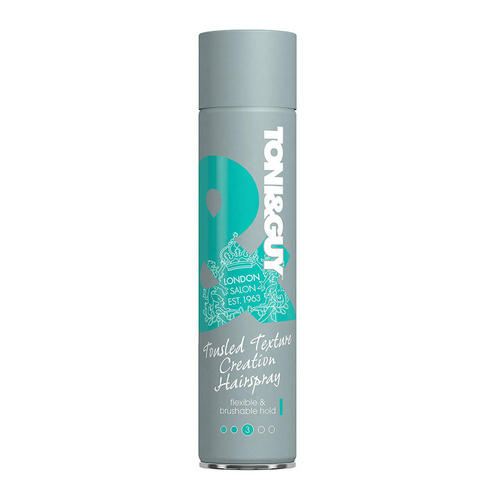 

Toni&Guy Лак-спрей для волос Легкая фиксация для естественных укладок Tousled Texture Creation HairSpray, 250 мл (Toni&Guy, Стайлинг), Стайлинг