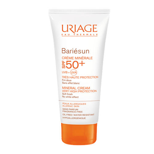 Урьяж Минеральный крем для хрупкой аллергичной кожи SPF50+ Барьесан 100мл (Uriage, Bariesun) фото 0