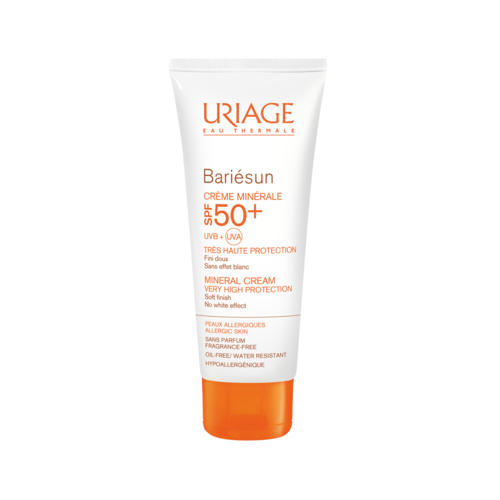 Uriage Минеральный крем для хрупкой аллергичной кожи SPF50+ Барьесан 50 мл (Uriage, Bariesun)