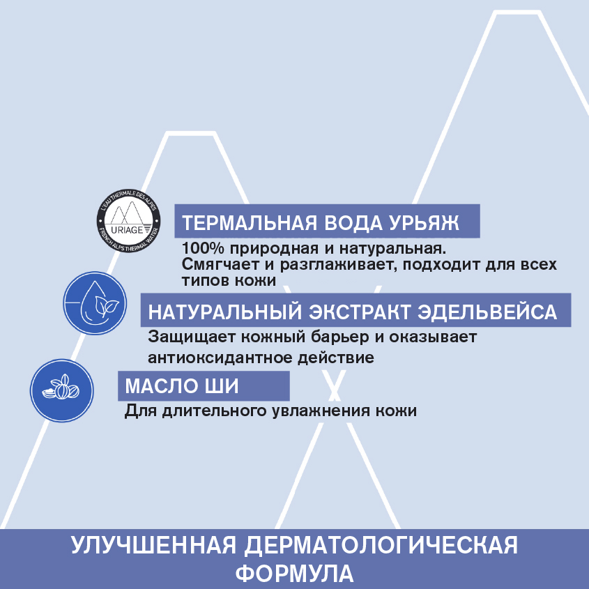 Урьяж Очищающий пенящийся крем для детей и новорожденных, 200 мл (Uriage, Детская гамма) фото 3