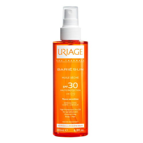 Uriage Сухое масло-Спрей SPF 30 Барьесан 200 мл (Uriage, Bariesun) in2beauty professional спрей для волос несмываемый летний уход с защитой от солнца и ультрафиолета 18 spf фильтр uva и uvb термозащита 250мл