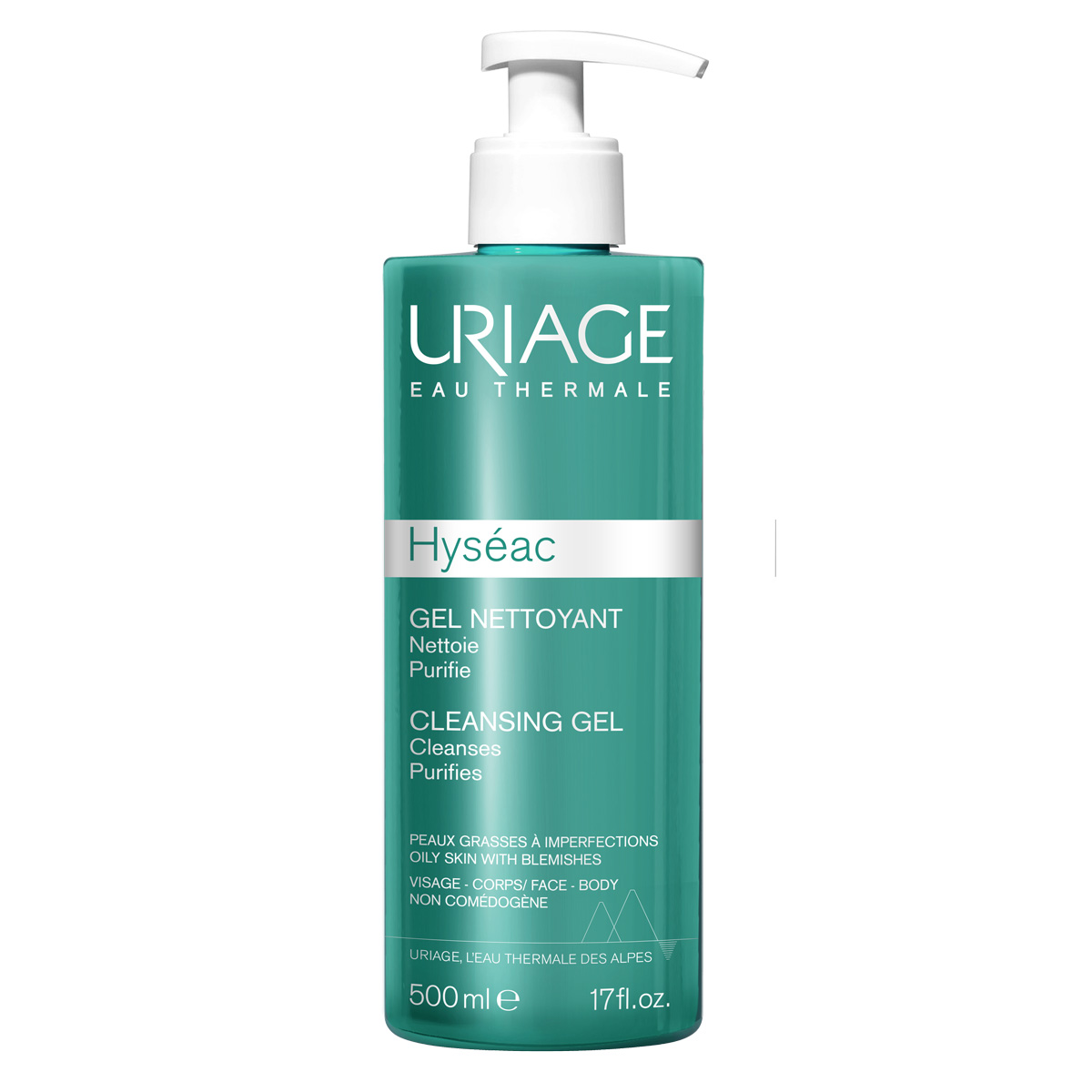 Uriage Мягкий очищающий гель, 500 мл (Uriage, Hyseac) uriage hyseac гель очищающий для лица флакон помпа 500 мл