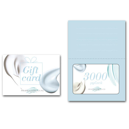Gift Cards Пластиковая подарочная карта номиналом 3000 р (Gift Cards, ) от Pharmacosmetica.ru