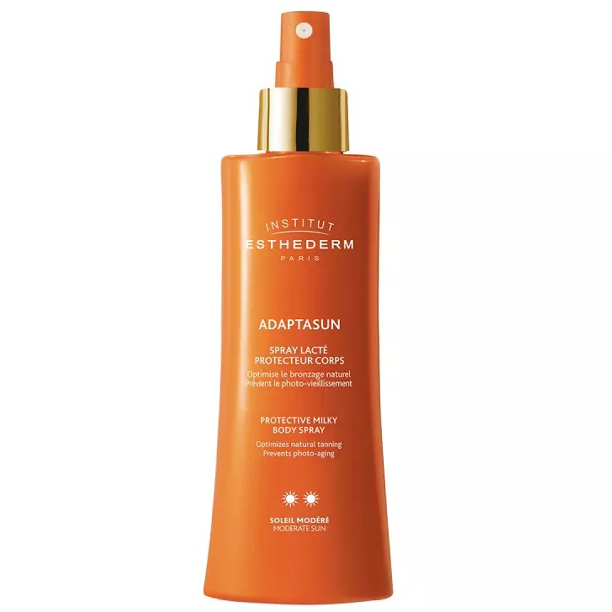 Institut Esthederm Спрей-молочко со средней степенью защиты Adaptasun Protective Milky Body Spray, 150 мл (Institut Esthederm, Sun Care) institut esthederm увлажняющее молочко после загара для тела и лица sos after sun face and body lotion 200 мл institut esthederm sun care