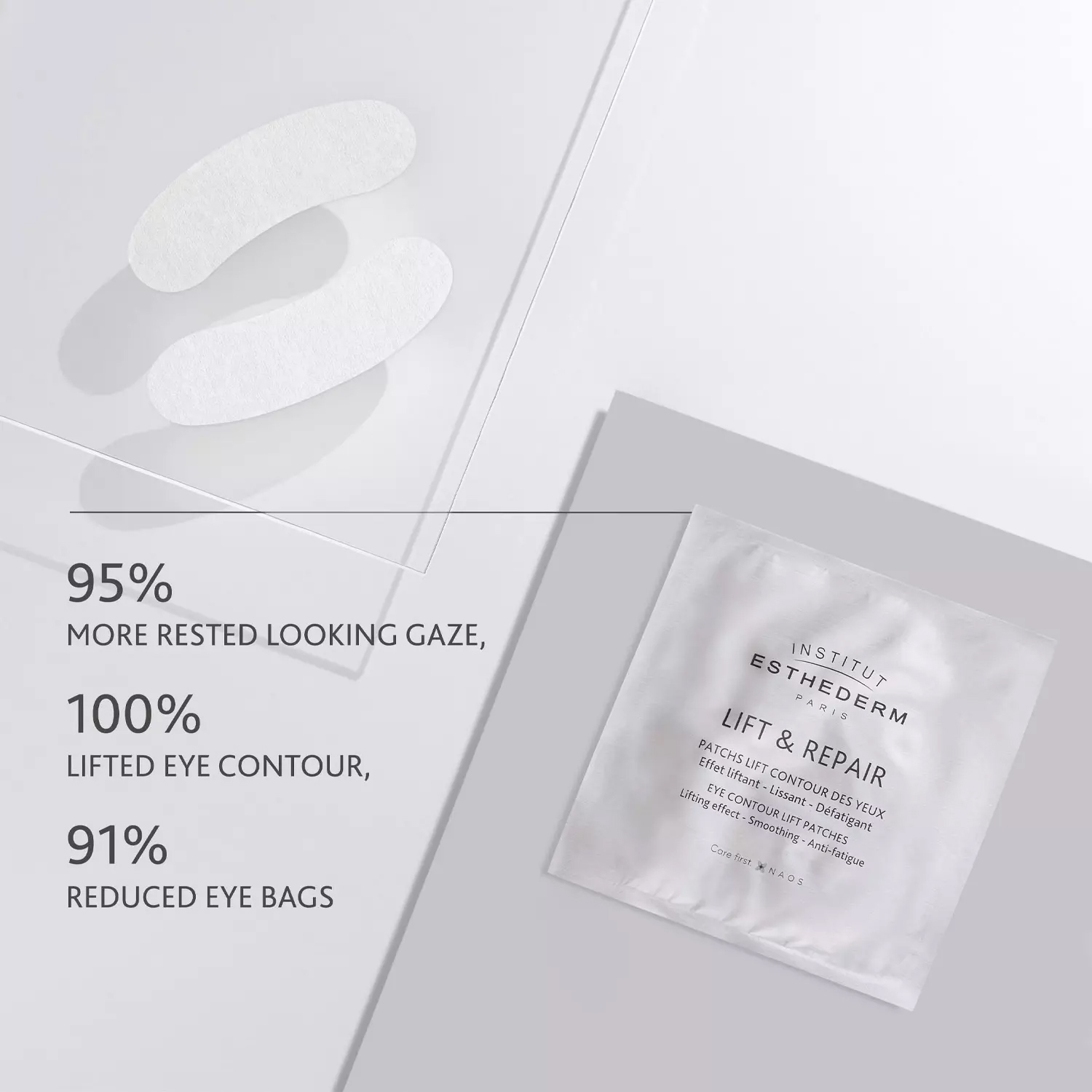 Институт Эстедерм Лифтинговые патчи для глаз Eye Contour Lift Patches, 5 шт х 3 мл (Institut Esthederm, Lift&Repair) фото 2