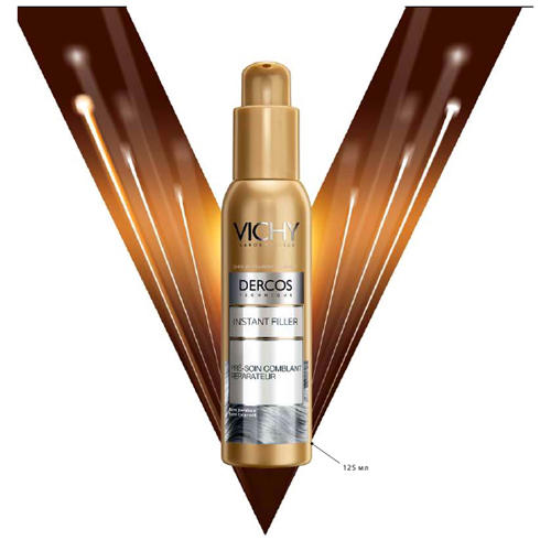 Виши Пре-уход для реабилитации сухих и поврежденных волос Филлер, 125 мл (Vichy, Dercos) Виши Пре-уход для реабилитации сухих и поврежденных волос Филлер, 125 мл (Vichy, Dercos) фото 4