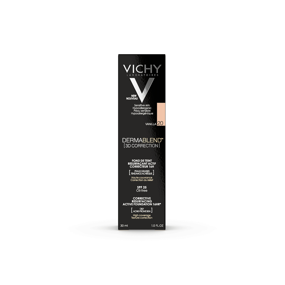 Виши Тональная основа с высоким покрытием 3D Тон 20, 30 мл (Vichy, Dermablend) Виши Тональная основа с высоким покрытием 3D Тон 20, 30 мл (Vichy, Dermablend) фото 2