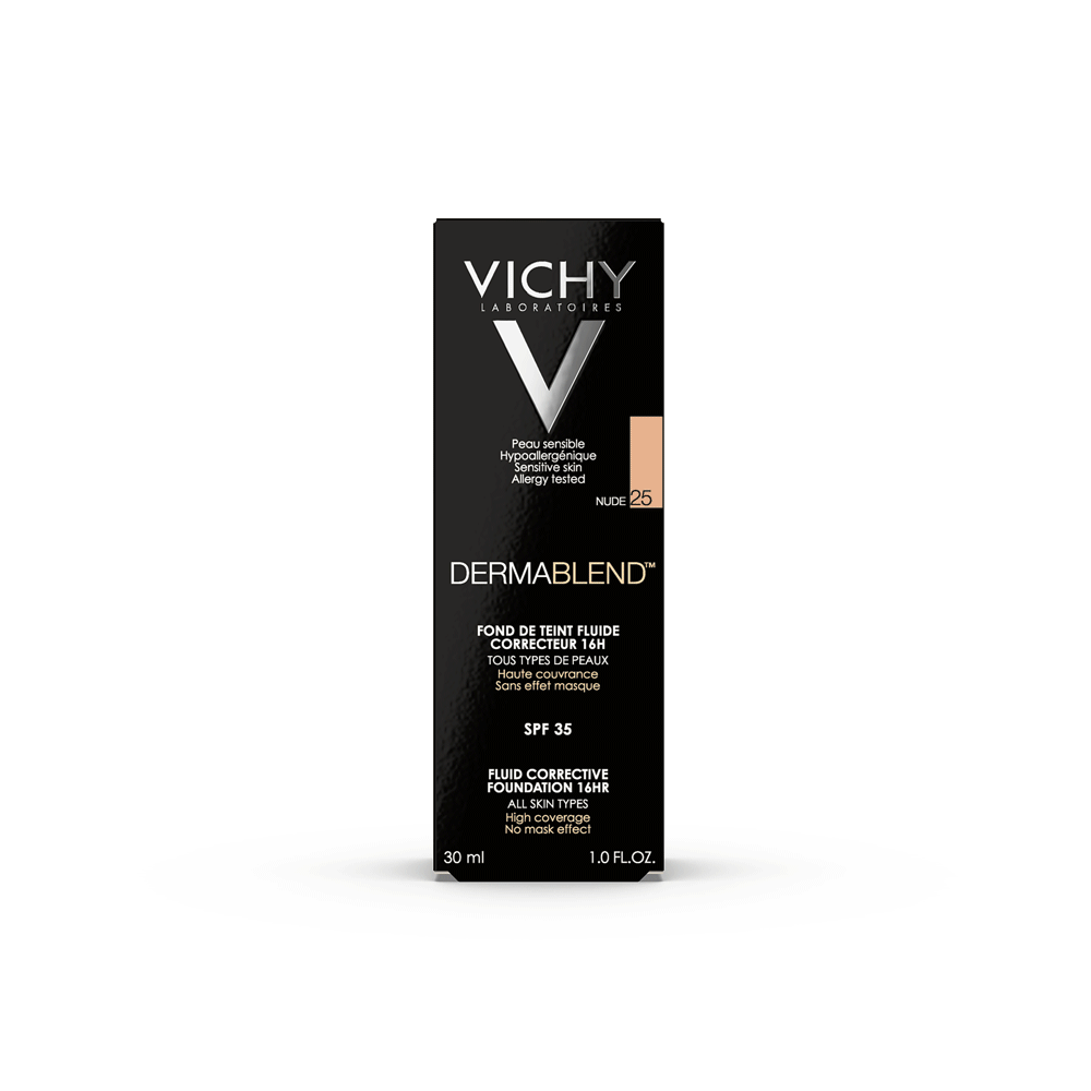 Виши Корректирующий тональный флюид телесный оттенок, 25 тон, 30 мл (Vichy, Dermablend) Виши Корректирующий тональный флюид телесный оттенок, 25 тон, 30 мл (Vichy, Dermablend) фото 2