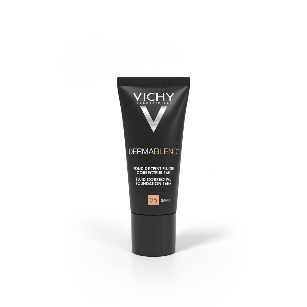 Виши Корректирующий тональный флюид песочный оттенок, 35 тон, 30 мл (Vichy, Dermablend) фото 1