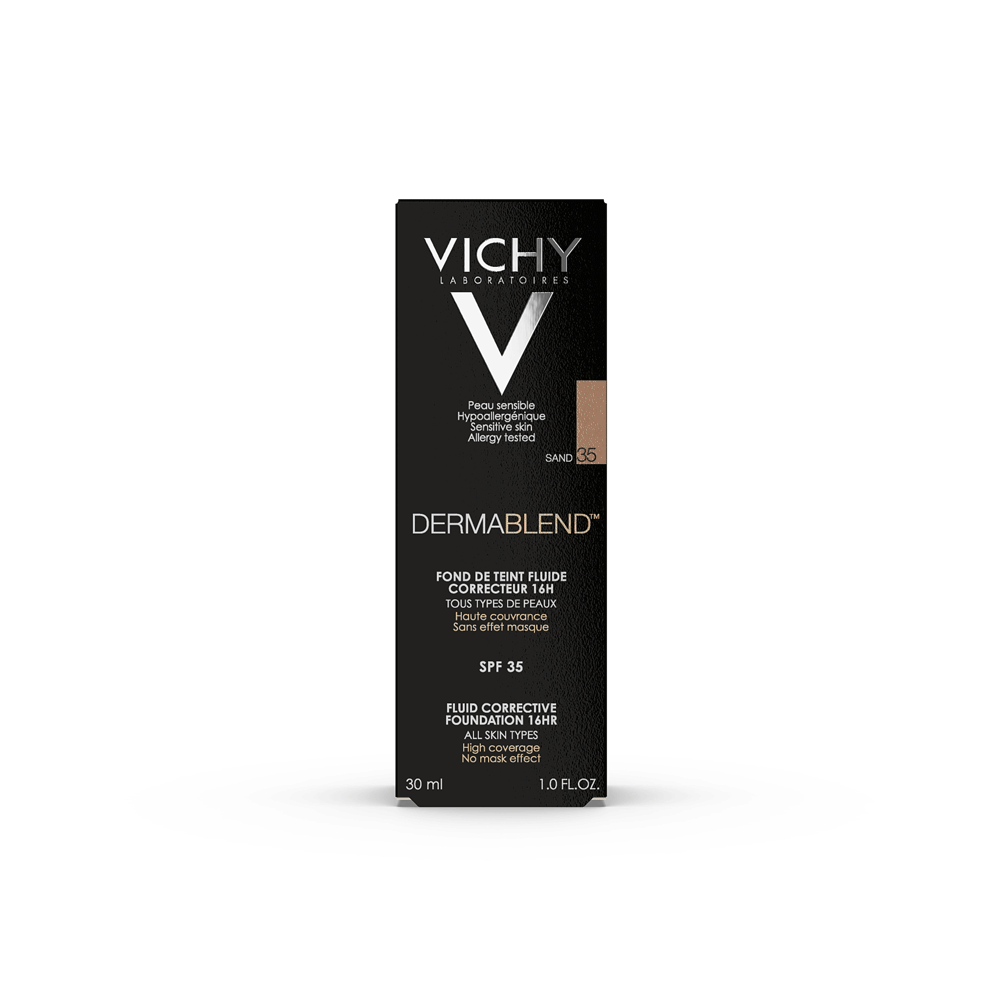 Виши Корректирующий тональный флюид песочный оттенок, 35 тон, 30 мл (Vichy, Dermablend) фото 2