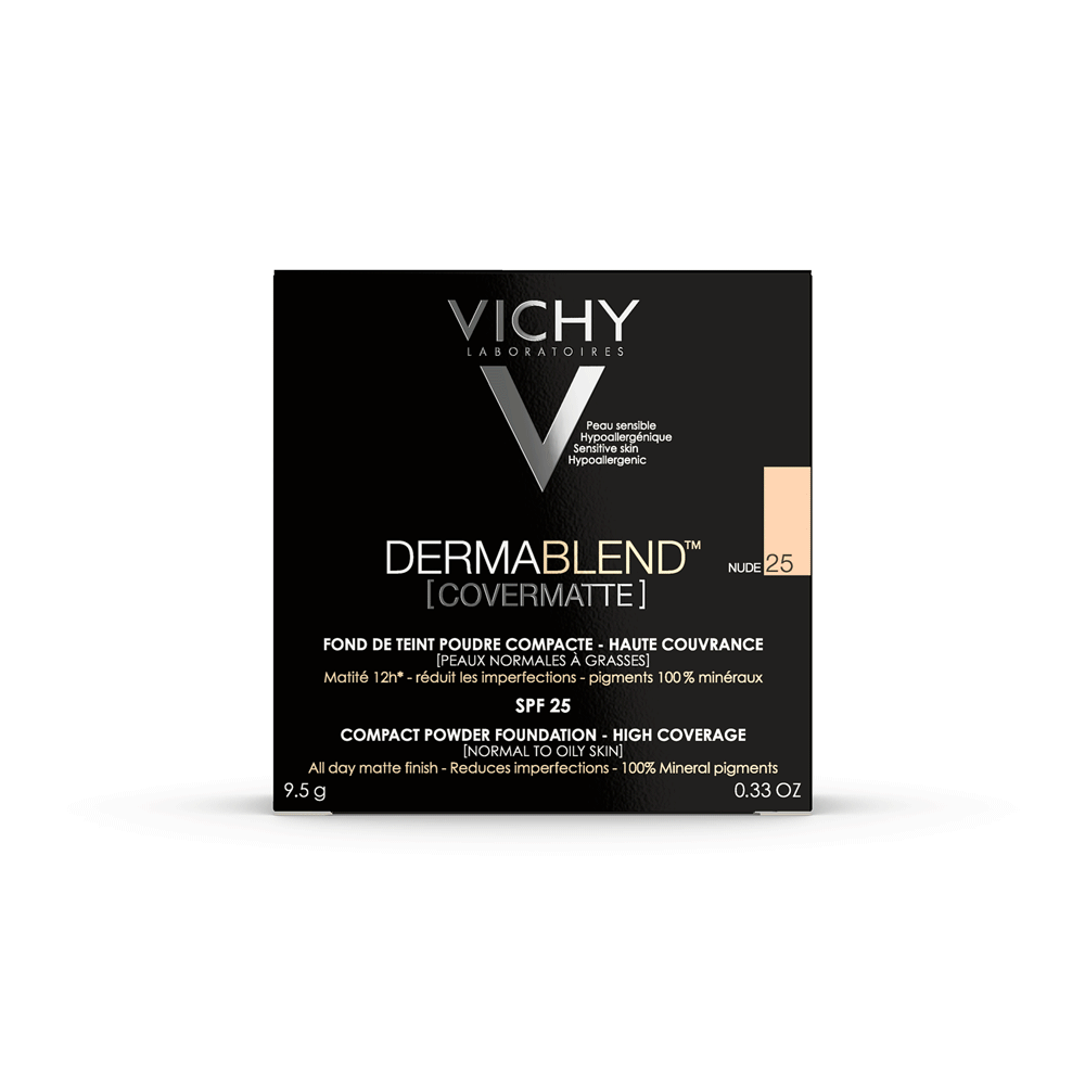 Виши Дермабленд Пудра Тон 25, SPF 25, 9,5 г (Vichy, Dermablend) фото 1
