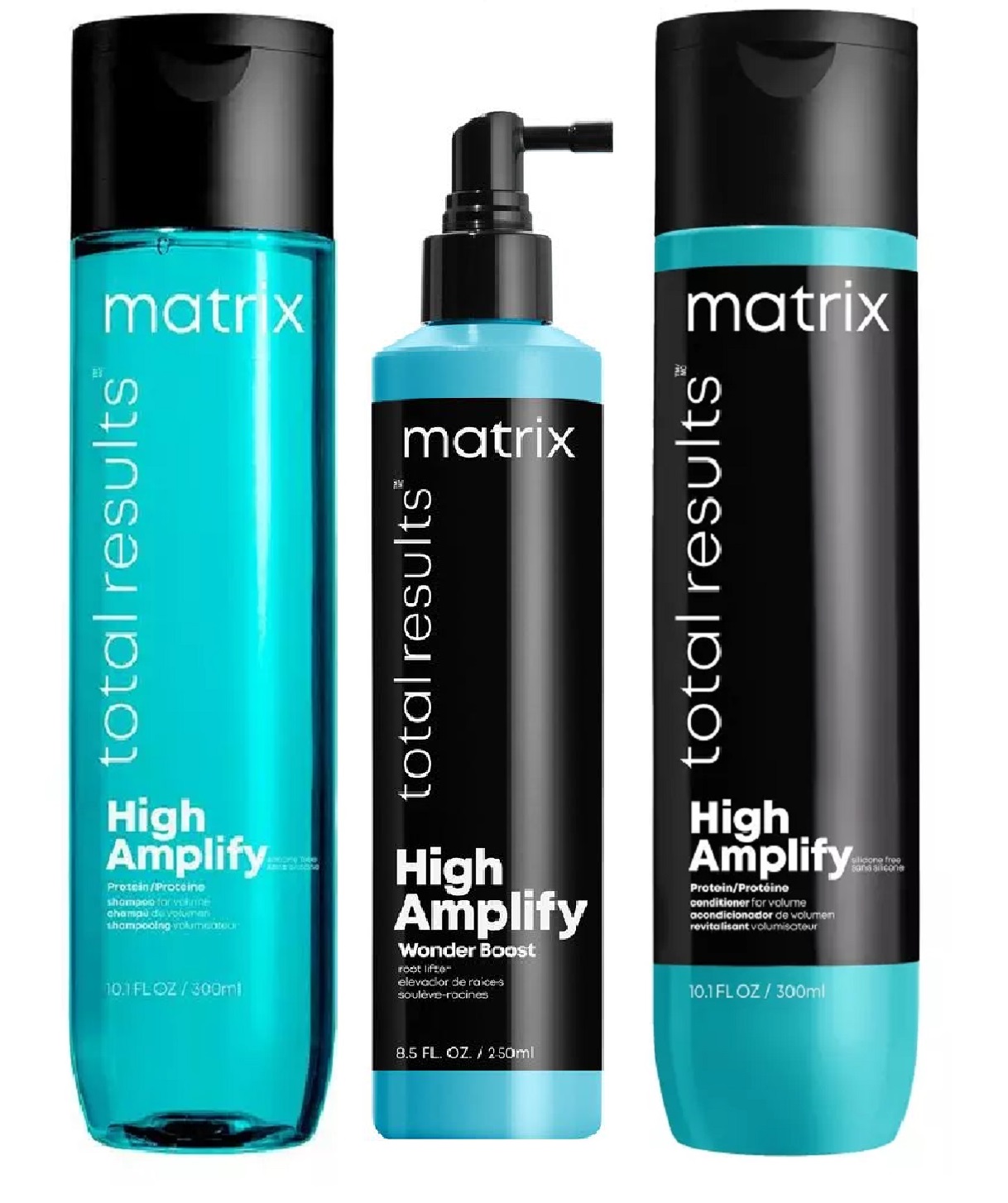Matrix Набор для объема волос: шампунь 300 мл + кондиционер 300 мл + спрей 250 мл (Matrix, Total results)
