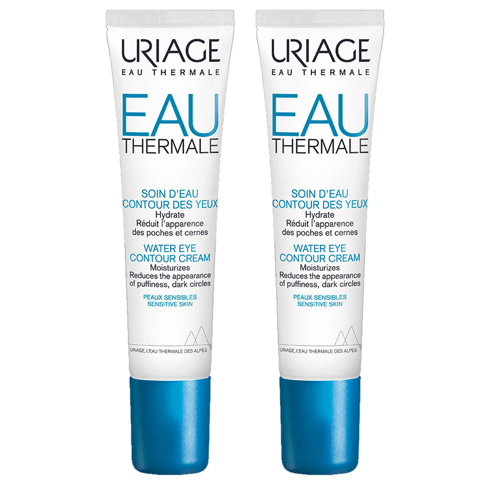 Урьяж Набор: увлажняющий крем для контура глаз 2 х 15 мл (Uriage, Eau thermale) фото 1