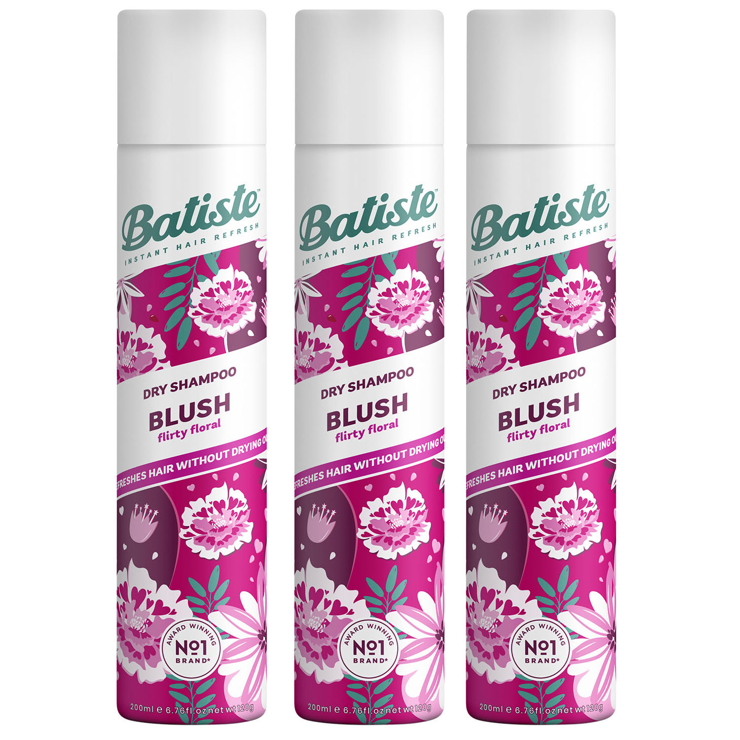 Батист Комплект Blush Сухой шампунь 3 шт х 200 мл (Batiste, Fragrance) фото 0