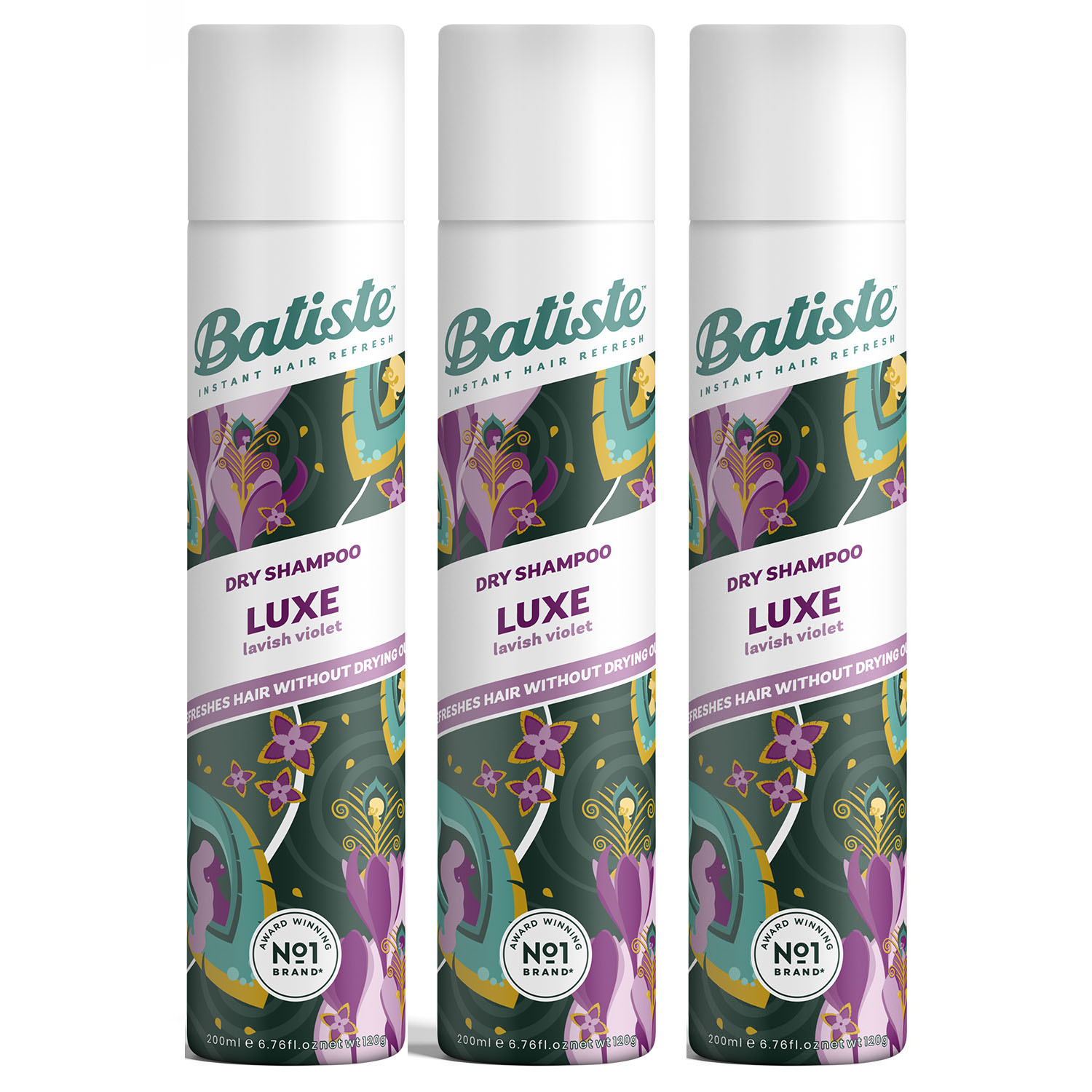 Batiste Комплект Luxe Сухой шампунь 3 шт х 200 мл (Batiste, Fragrance)