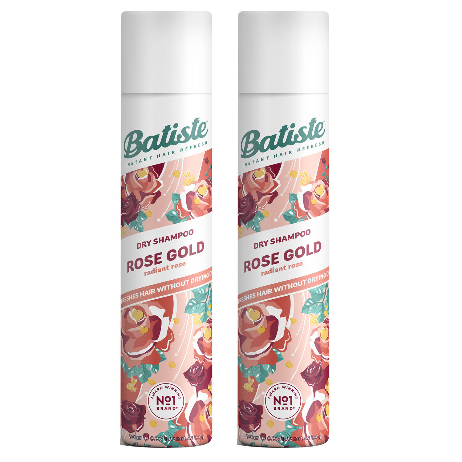 Batiste Комплект Rose gold Сухой шампунь 2 шт х 200 мл (Batiste, Fragrance)