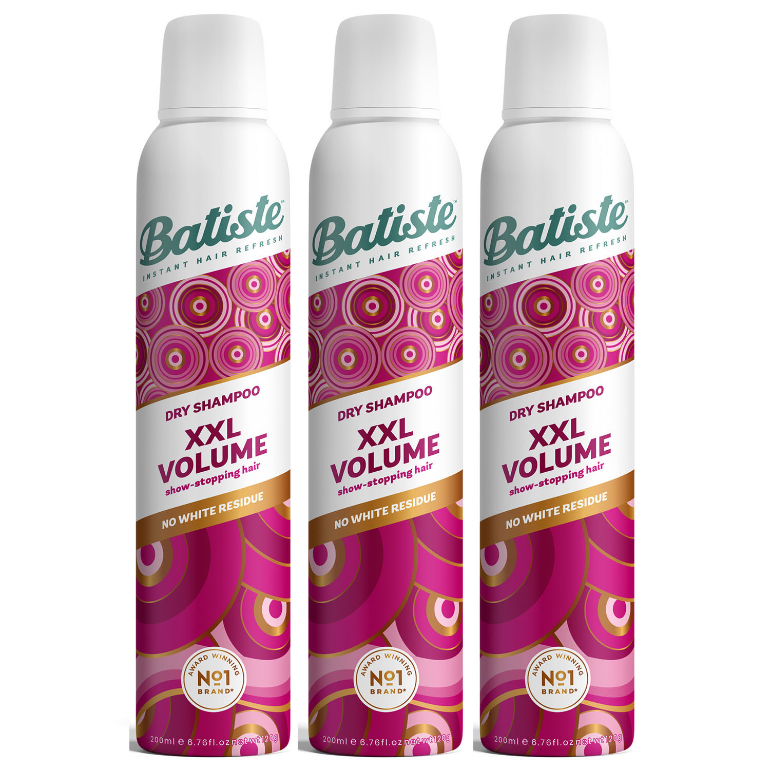 Batiste Комплект XXL Volume Spray Спрей для экстра объема волос 3 шт х 200 мл (Batiste, Stylist)