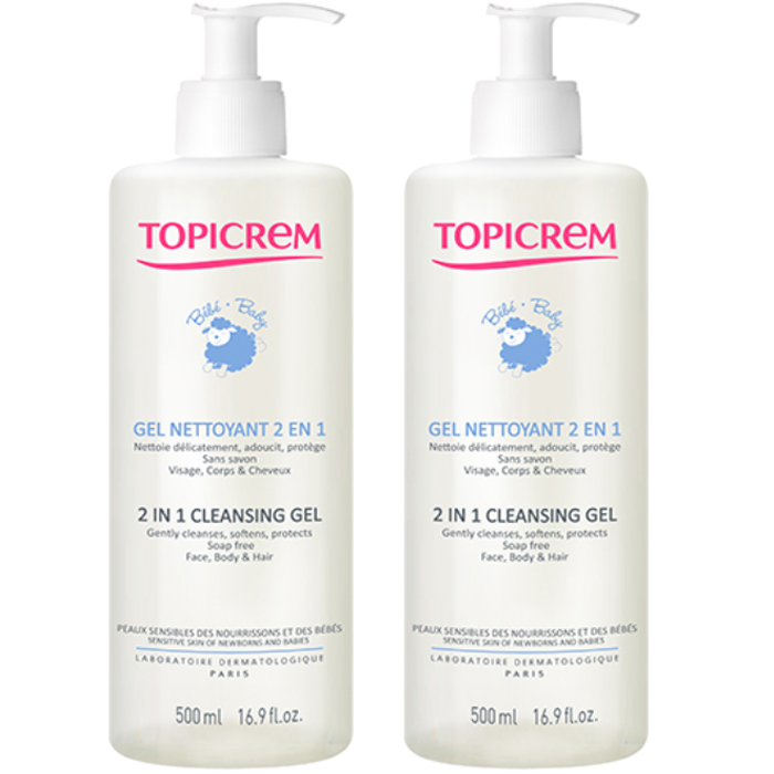 

Topicrem Набор: очищающий гель 2в1 для детей, 500 мл х 2 шт (Topicrem, Bebe Bio), Bebe Bio