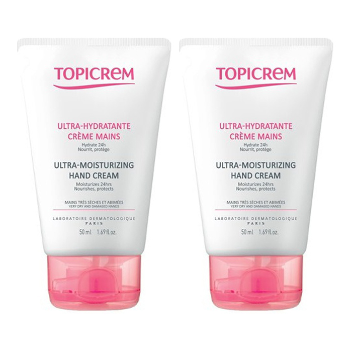 Топикрем Набор: ультра-увлажняющий крем для рук, 50 мл х 2 шт (Topicrem, Ультра-увлажнение - чувствительная и сухая кожа) фото 1