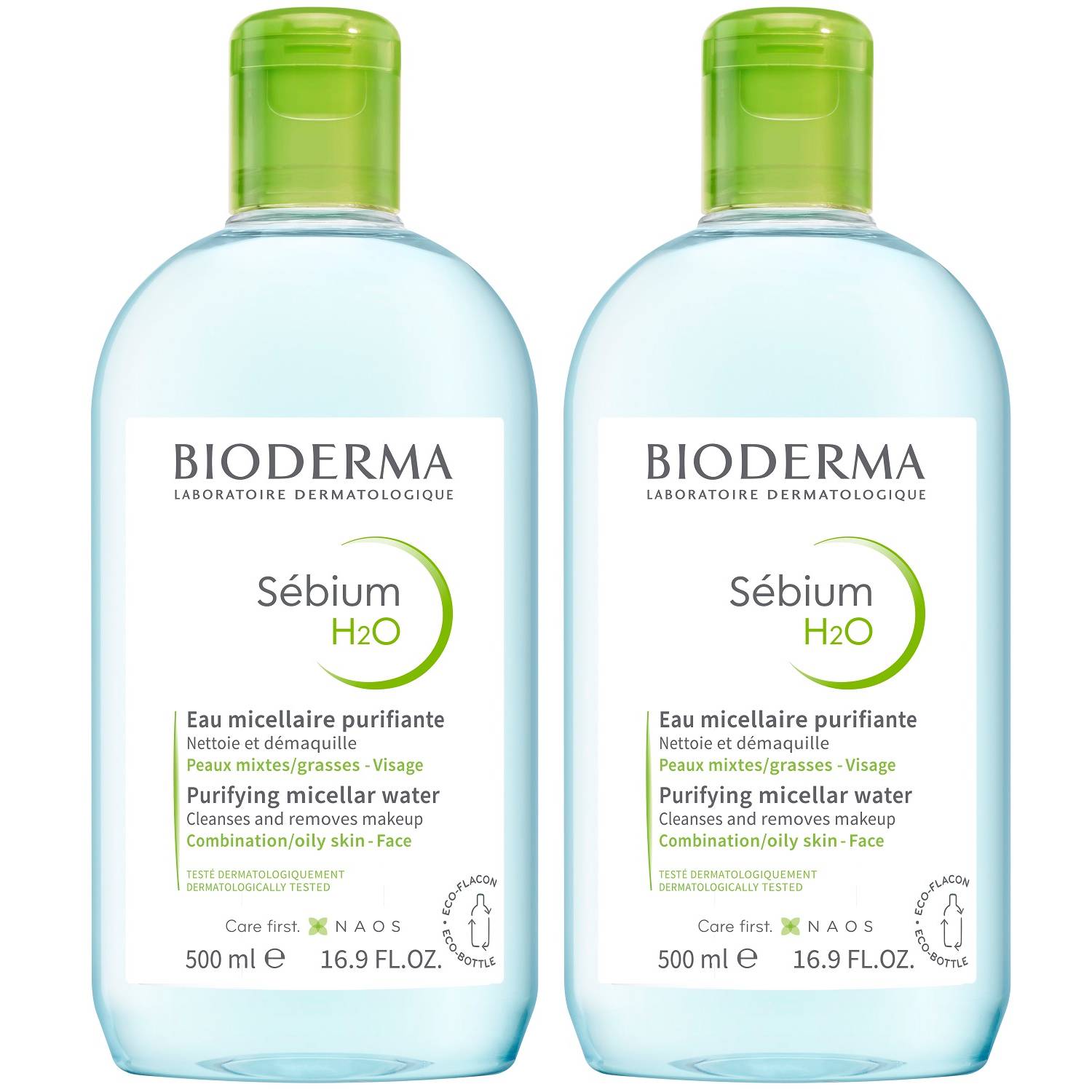 Биодерма Мицеллярная вода для жирной и проблемной кожи, 2х500 мл (Bioderma, Sebium) фото 0