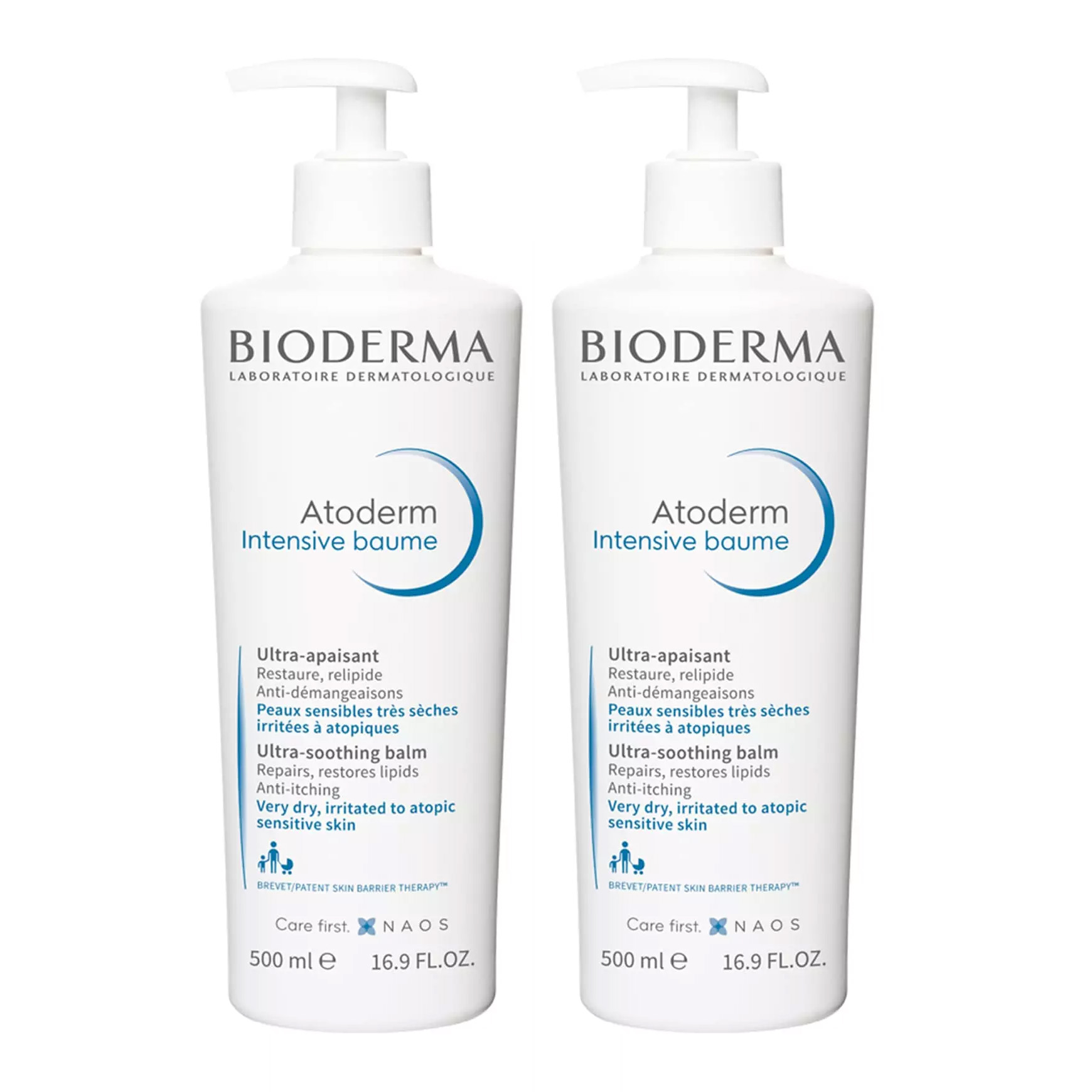Биодерма Набор: бальзам Intensive, 2х500 мл (Bioderma, Atoderm) фото 0
