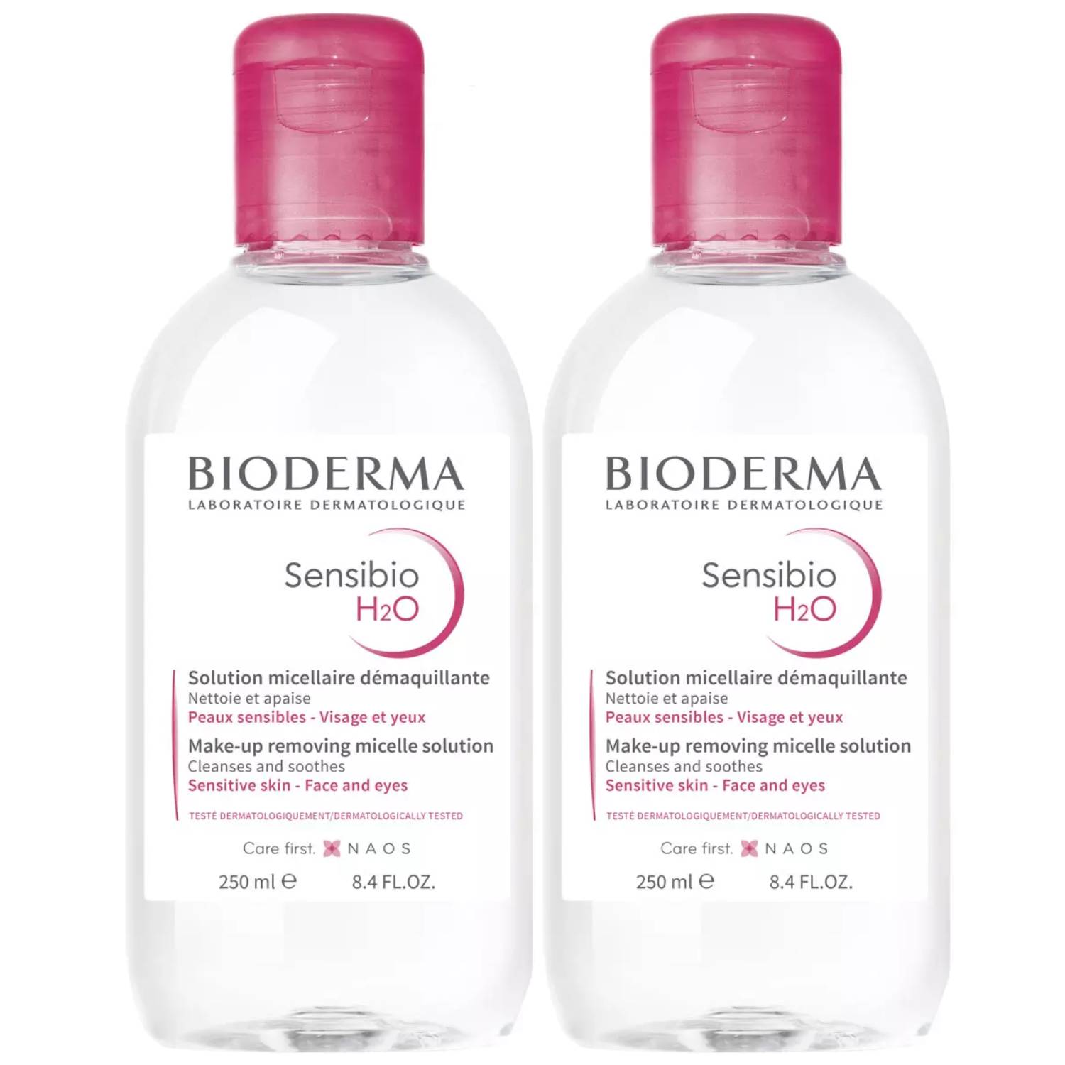 Биодерма Набор: мицеллярная вода H2O, 2х250мл (Bioderma, Sensibio) фото 0