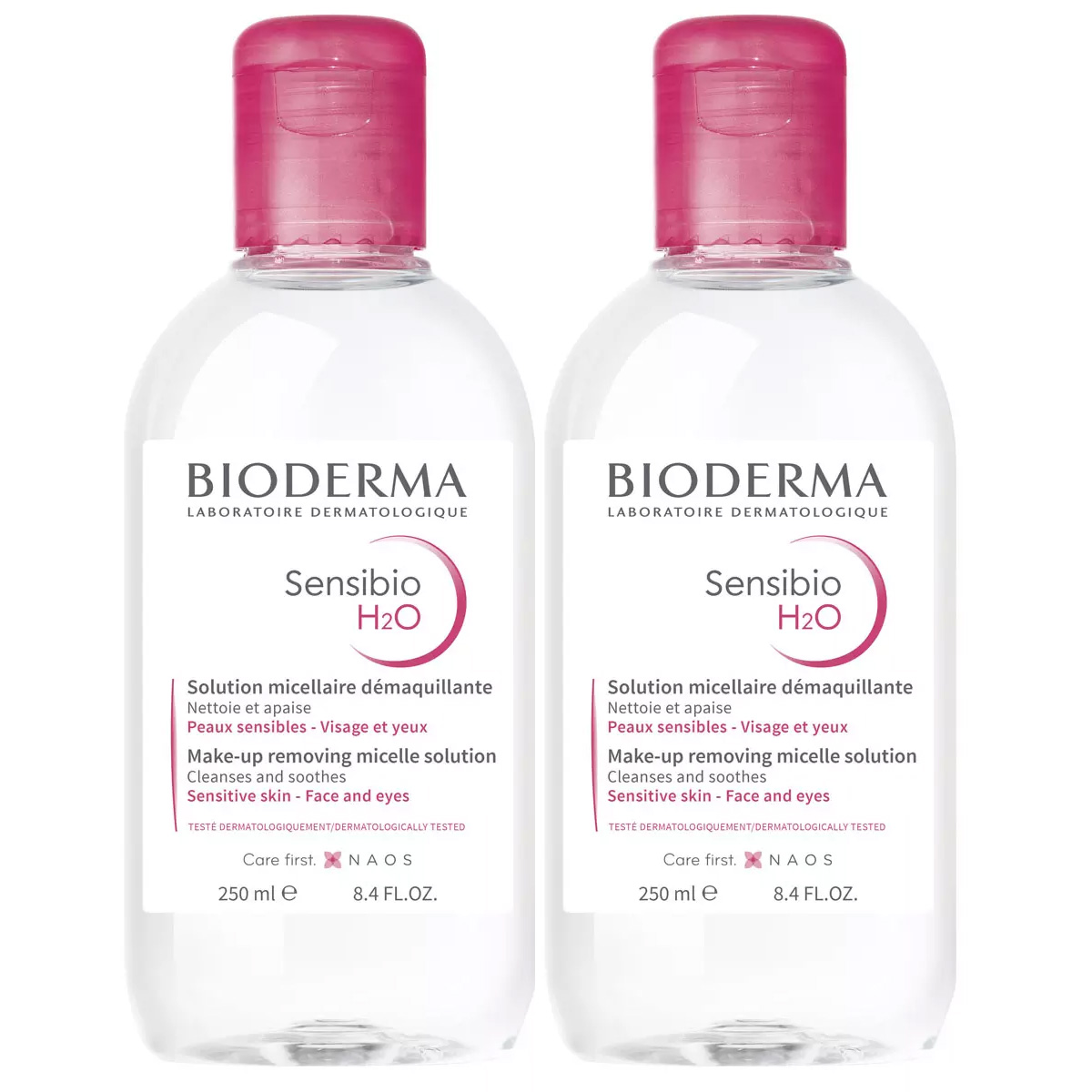 Биодерма Набор: мицеллярная вода H2O, 2х250мл (Bioderma, Sensibio) фото 0