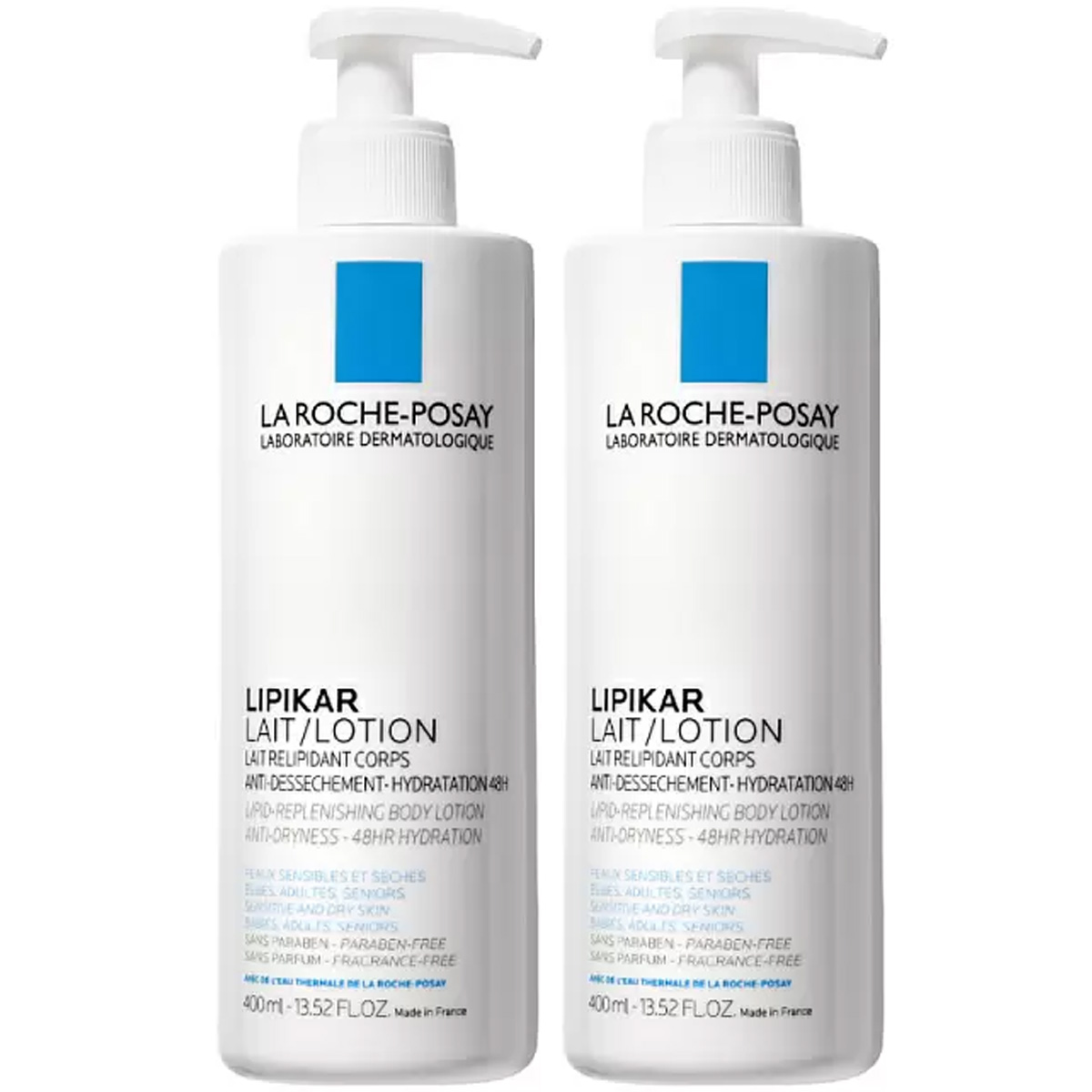 Ля Рош Позе Комплект Молочко без отдушки, 2х400 мл (La Roche-Posay, Lipikar) фото 0