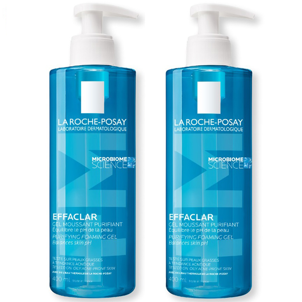Ля Рош Позе Комплект Эфаклар очищающий гель, 2х400 мл (La Roche-Posay, Effaclar) фото 0
