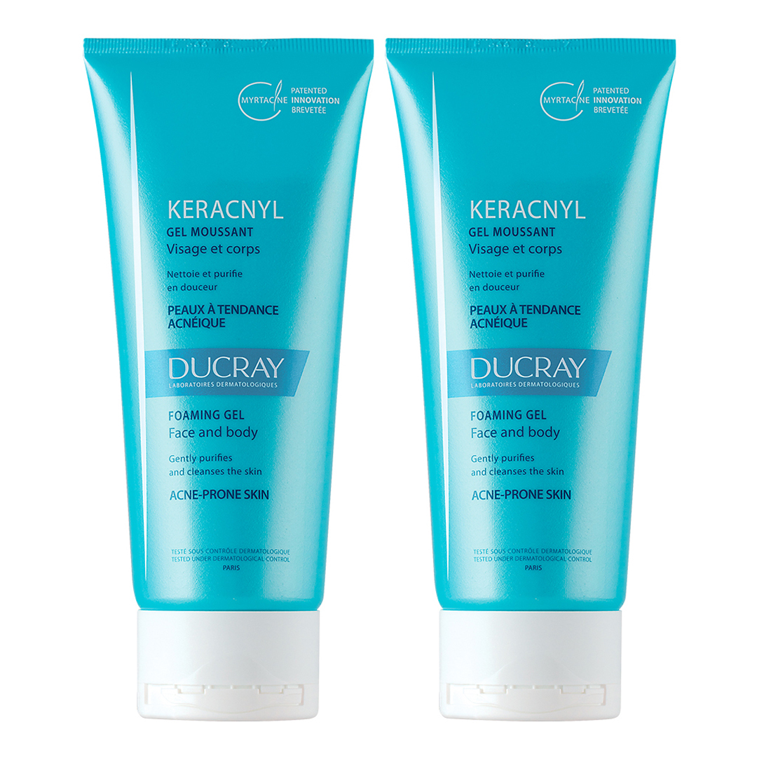 Ducray Комплект Очищающий гель для лица и тела, 2х200 мл (Ducray, Проблемная кожа лица)