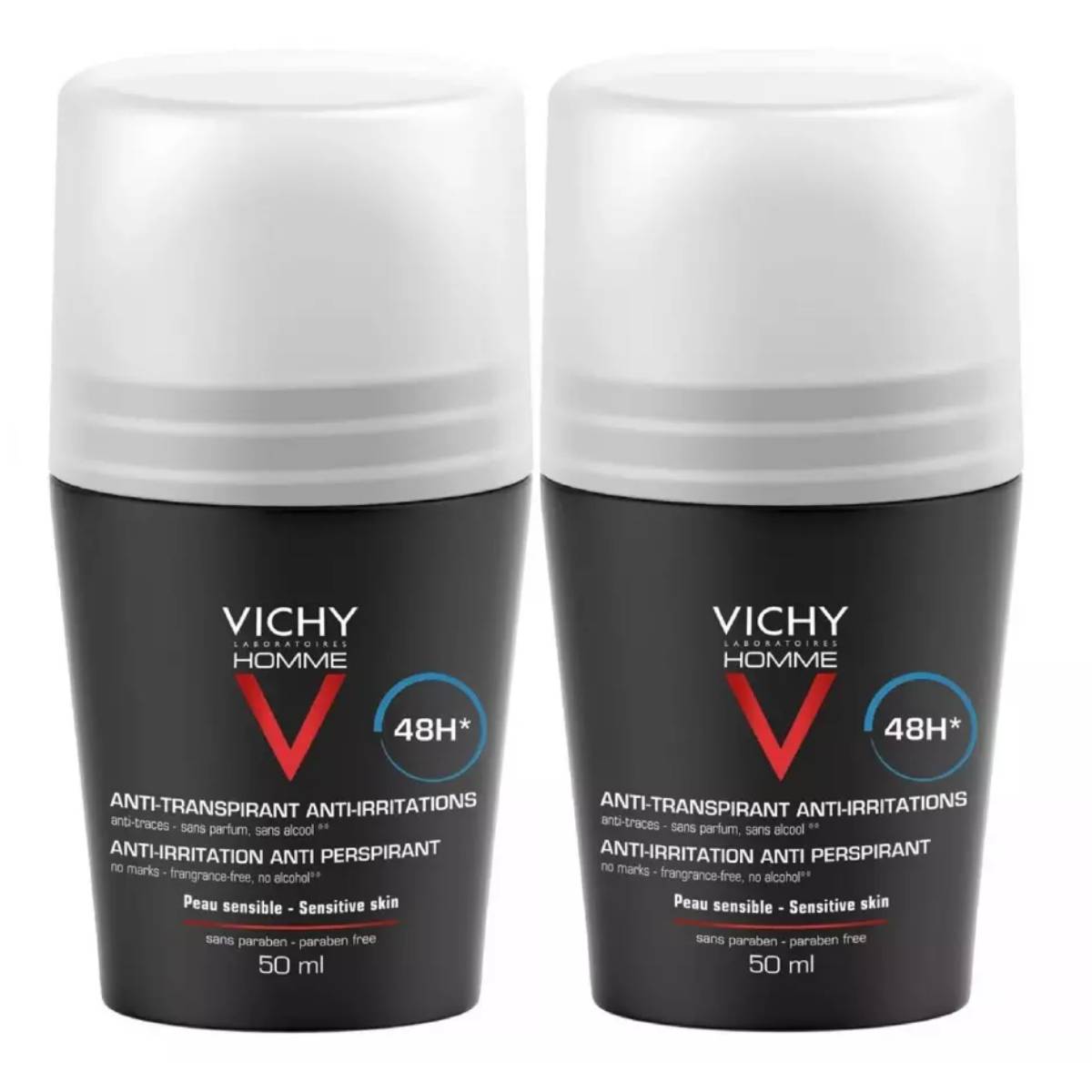 Виши Комплект Дезодорант для чувствительной кожи, 2 х 50 мл (Vichy, Vichy Homme) фото 0