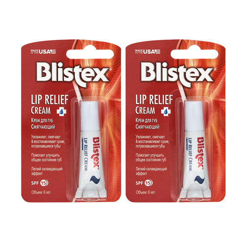 Blistex Комплект Крем для губ смягчающий 2х6 мл (Blistex, Уход за губами) от Pharmacosmetica.ru