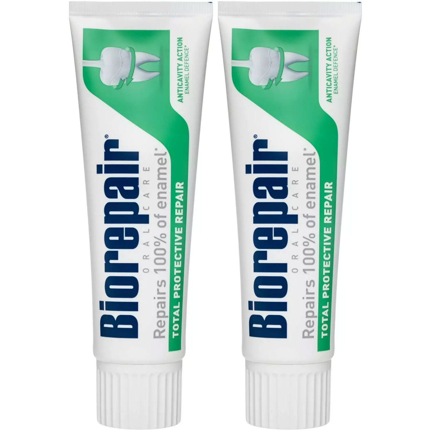 Биорепейр Зубная паста для комплексного восстановления и защиты, 2 х 75 мл (Biorepair, Ежедневная забота) фото 1