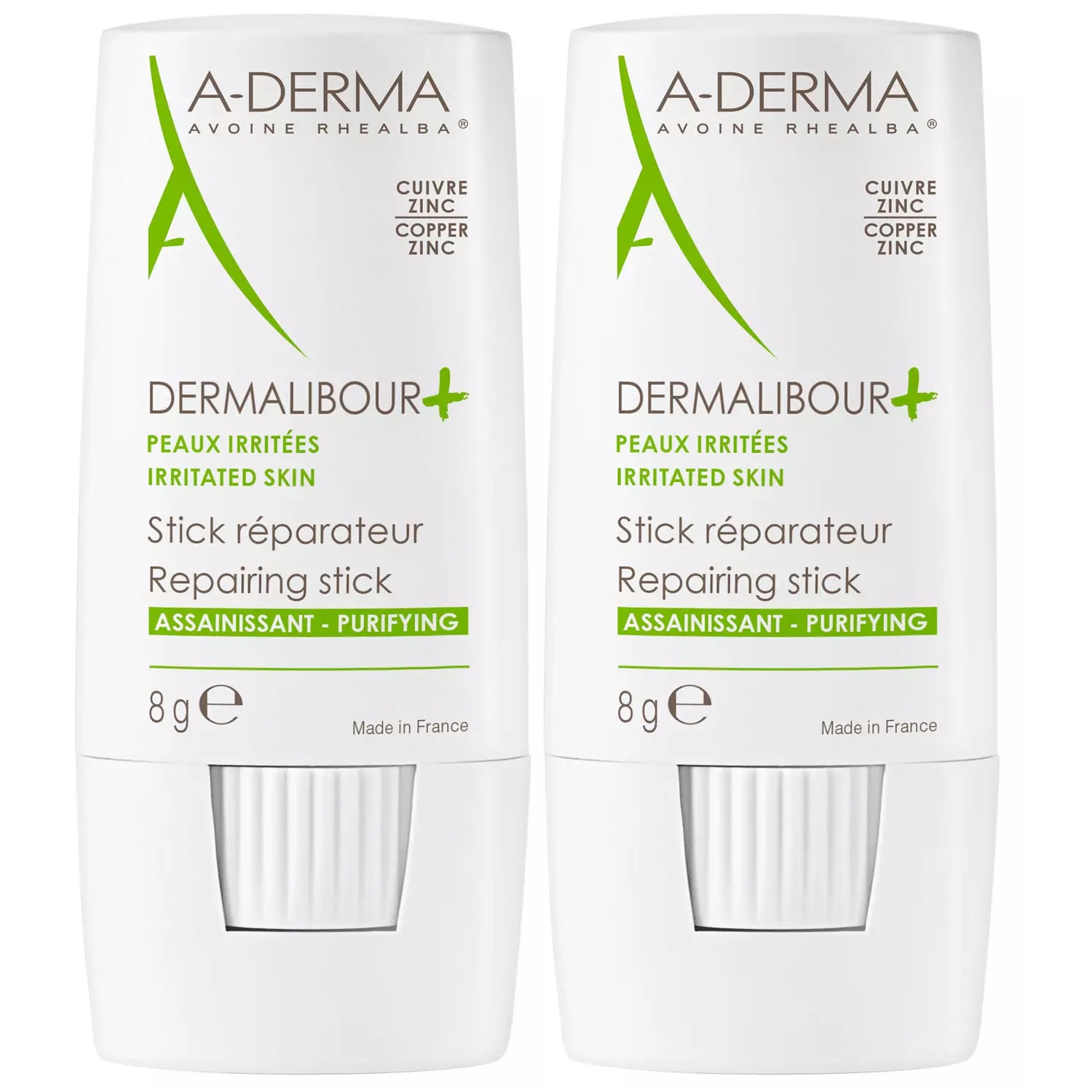 Адерма Набор: Заживляющий стик, 2 х 8 г (A-Derma, Dermalibour+) фото 0