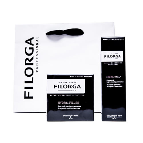 Купить Filorga Набор «Увлажнение» Гидра-Гиал Сыворотка 30 мл + Гидра-Филлер крем для лица 50 мл (Filorga, Hydra-Hyal), Франция